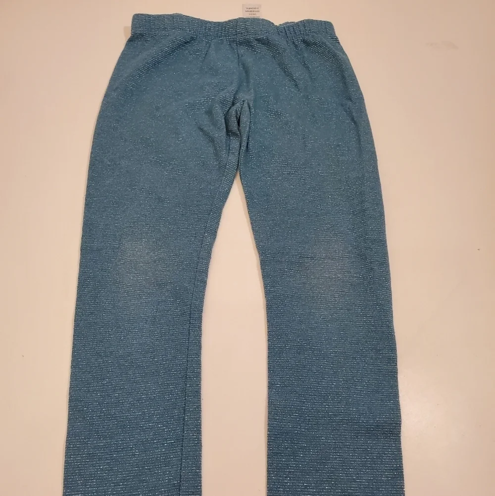 Gymboree Girl's 5T Teal/Sparkle Leggings